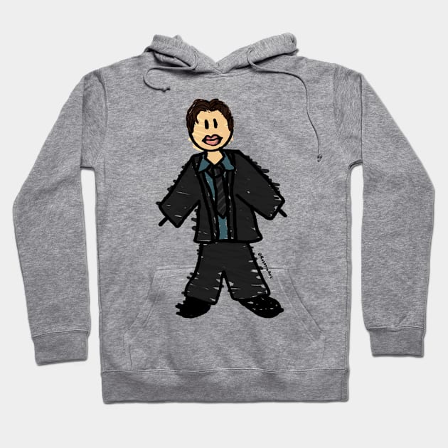 Hoffman Stick Figure Hoodie by RoserinArt